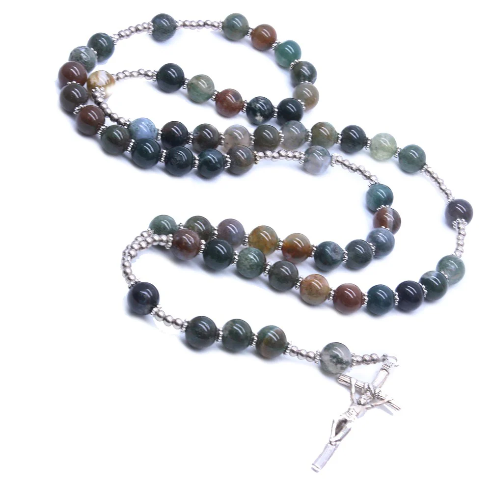 Agate Natural Stone Prayer Beads Amen Artisan - Image 2