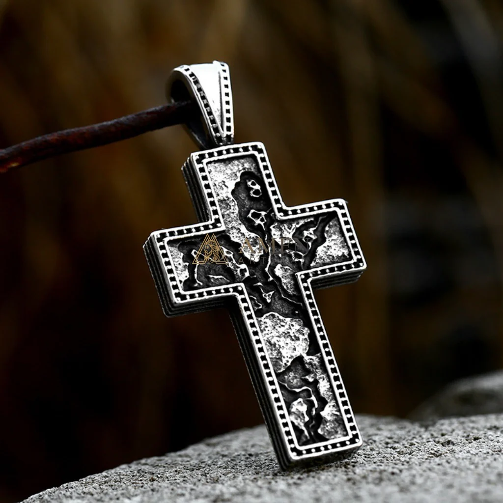 Calvary Cross Pendant Necklace Amen Artisan - Image 2