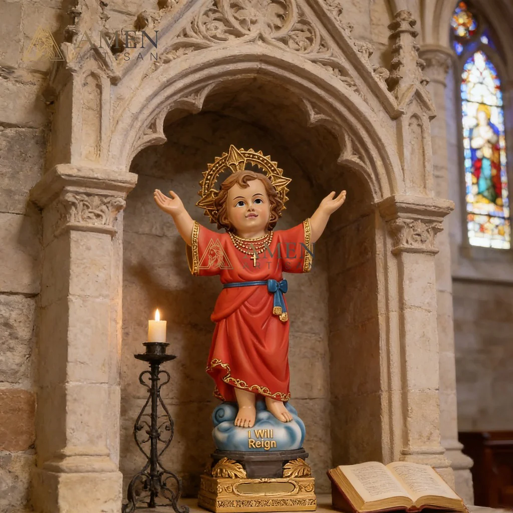 Christ Child Statue Amen Artisan - Image 4