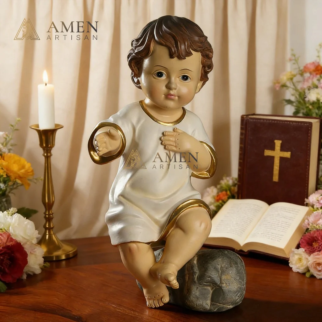 Christ Child Statue Amen Artisan - Image 2