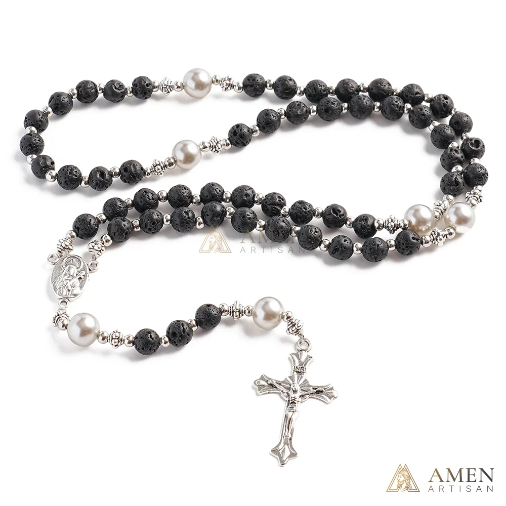 【Deal Today】Lava Stone Rosary - Image 3