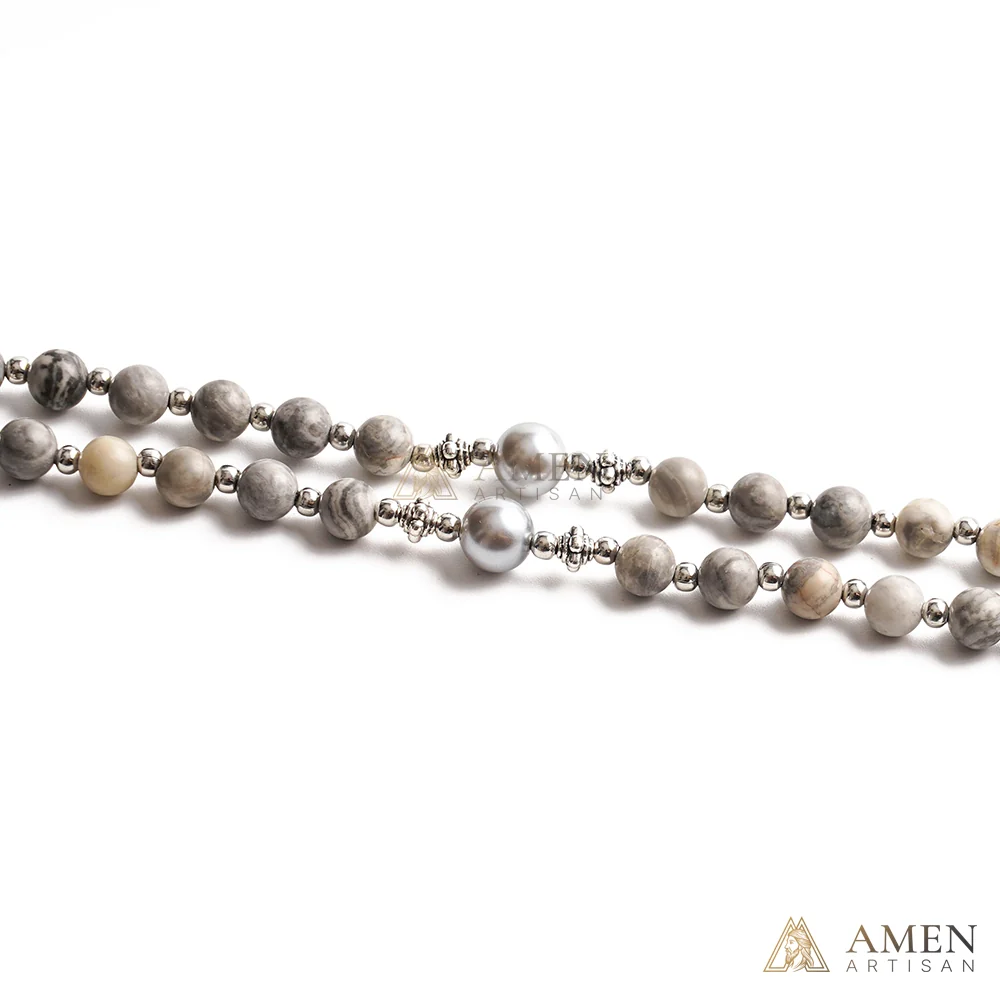 【Deal Today】Map Jasper Rosary - Image 4