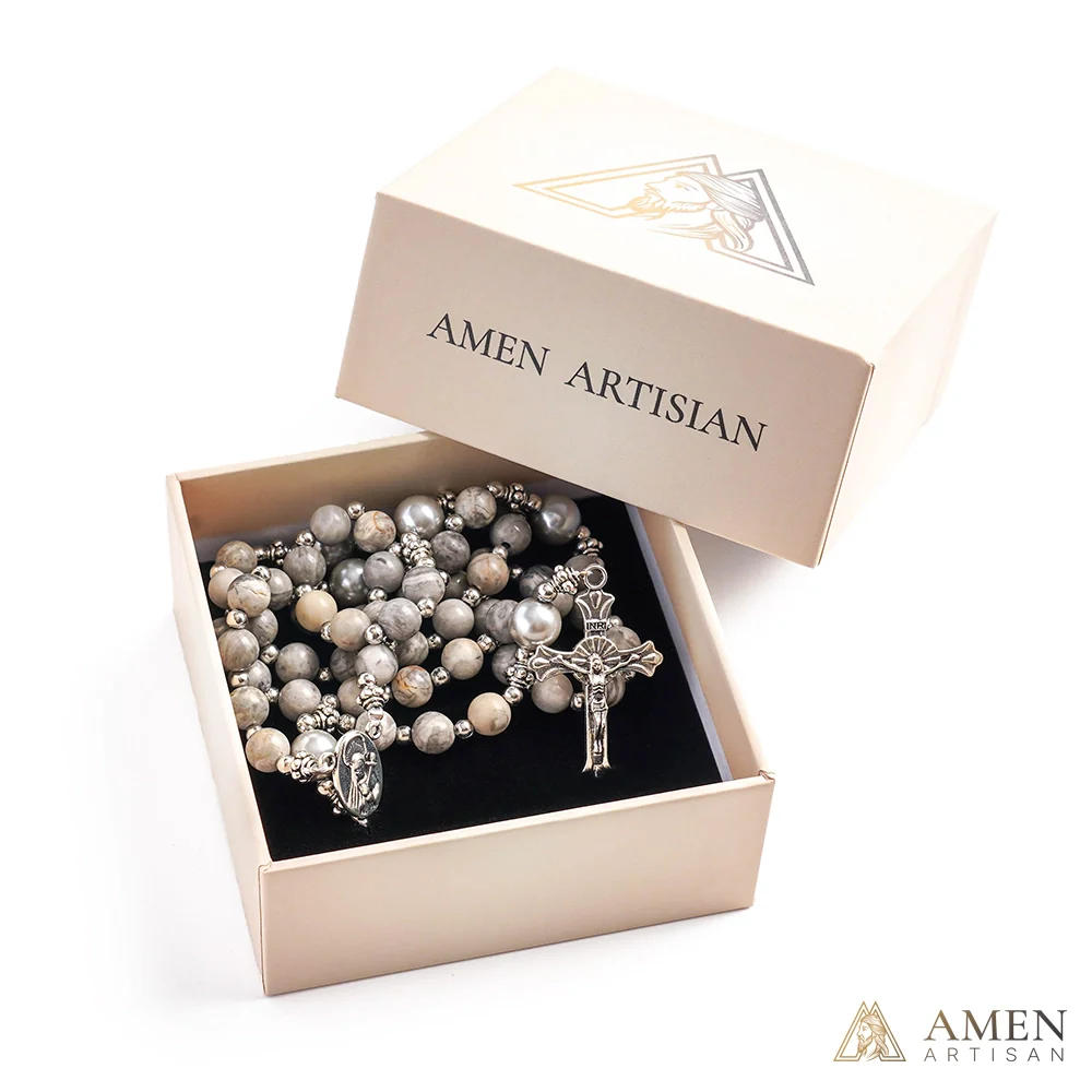 【Deal Today】Map Jasper Rosary - Image 5