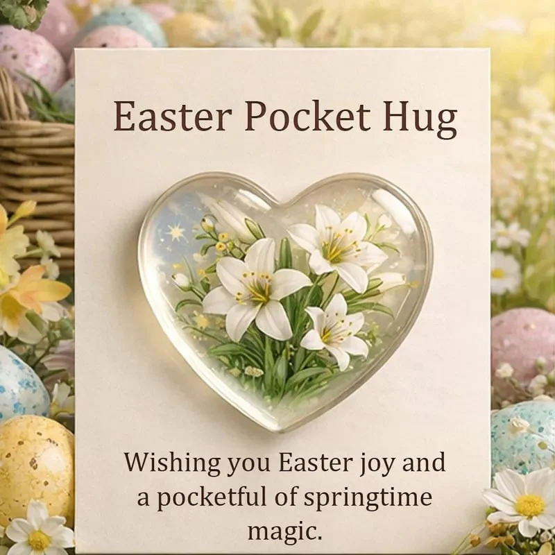 Easter Pocket Hug Mini Figurine  Amen Artisan - Image 4