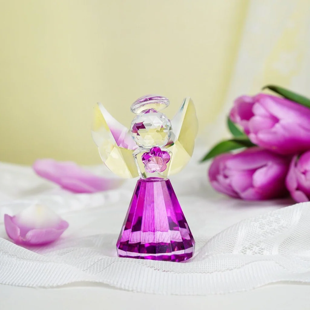Handmade Crystal Angel Figurine Amen Artisan - Image 13