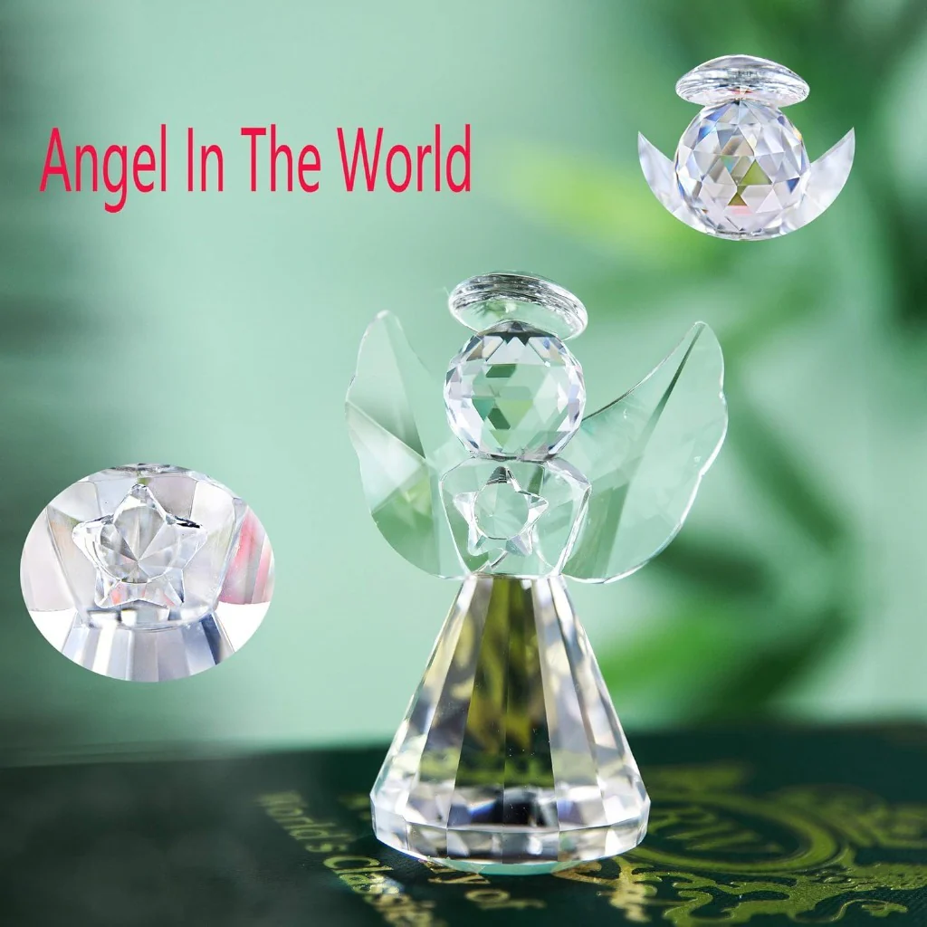 Handmade Crystal Angel Figurine Amen Artisan - Image 26