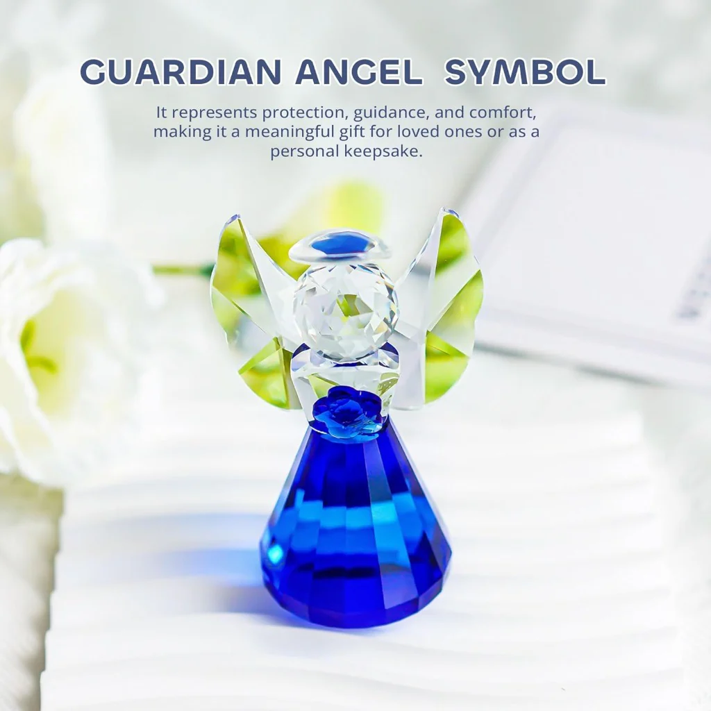 Handmade Crystal Angel Figurine Amen Artisan - Image 3
