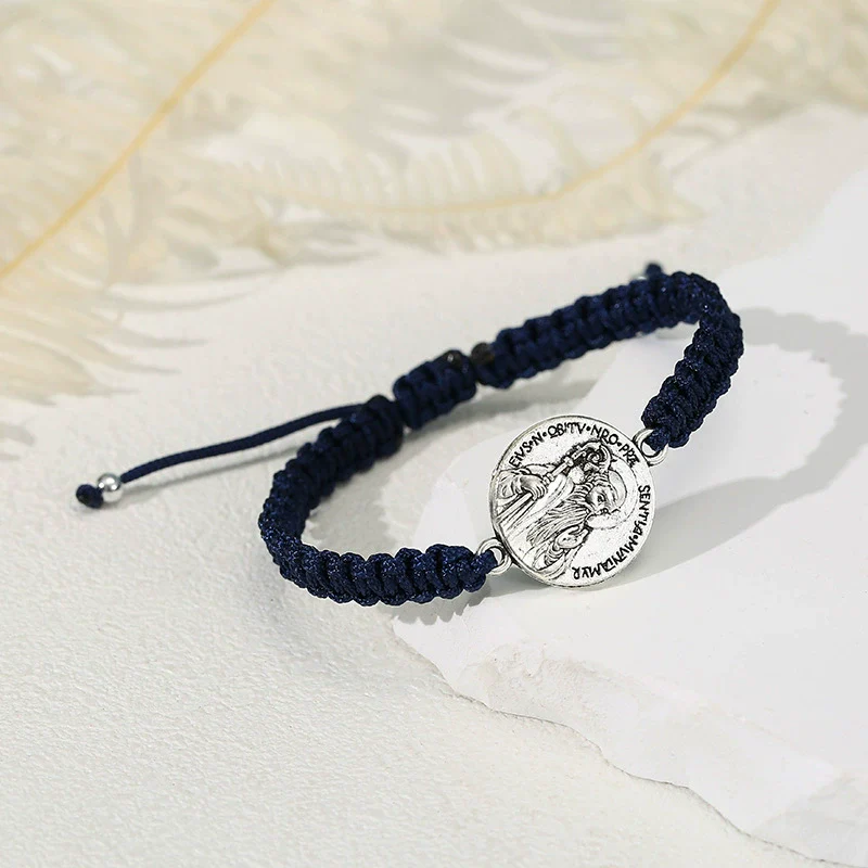 Saint Benedict Medal Braided Bracelet - Image 11