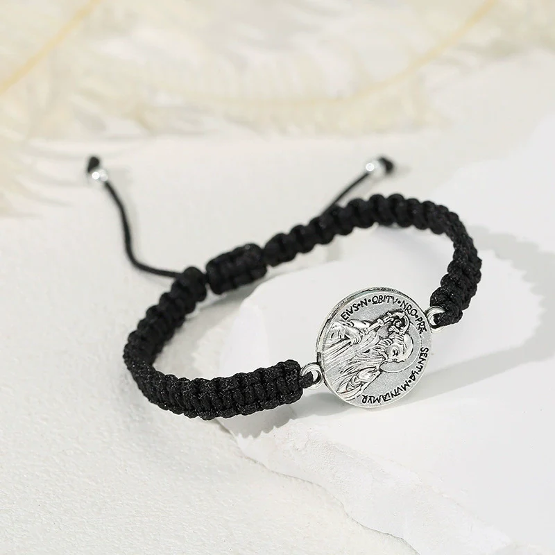 Saint Benedict Medal Braided Bracelet - Image 13