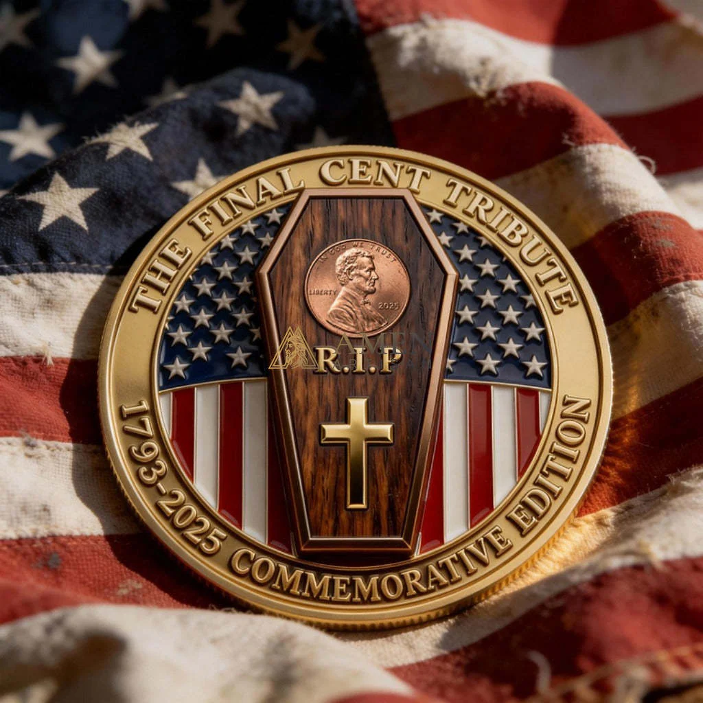 Jesus & The Last Cent Tribute Commemorative Coin Amen Artisan - Image 2
