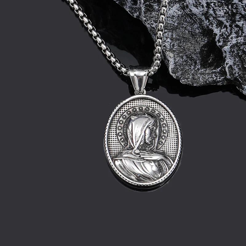 Miraculous Medal Necklace Amen Artisan - Image 3