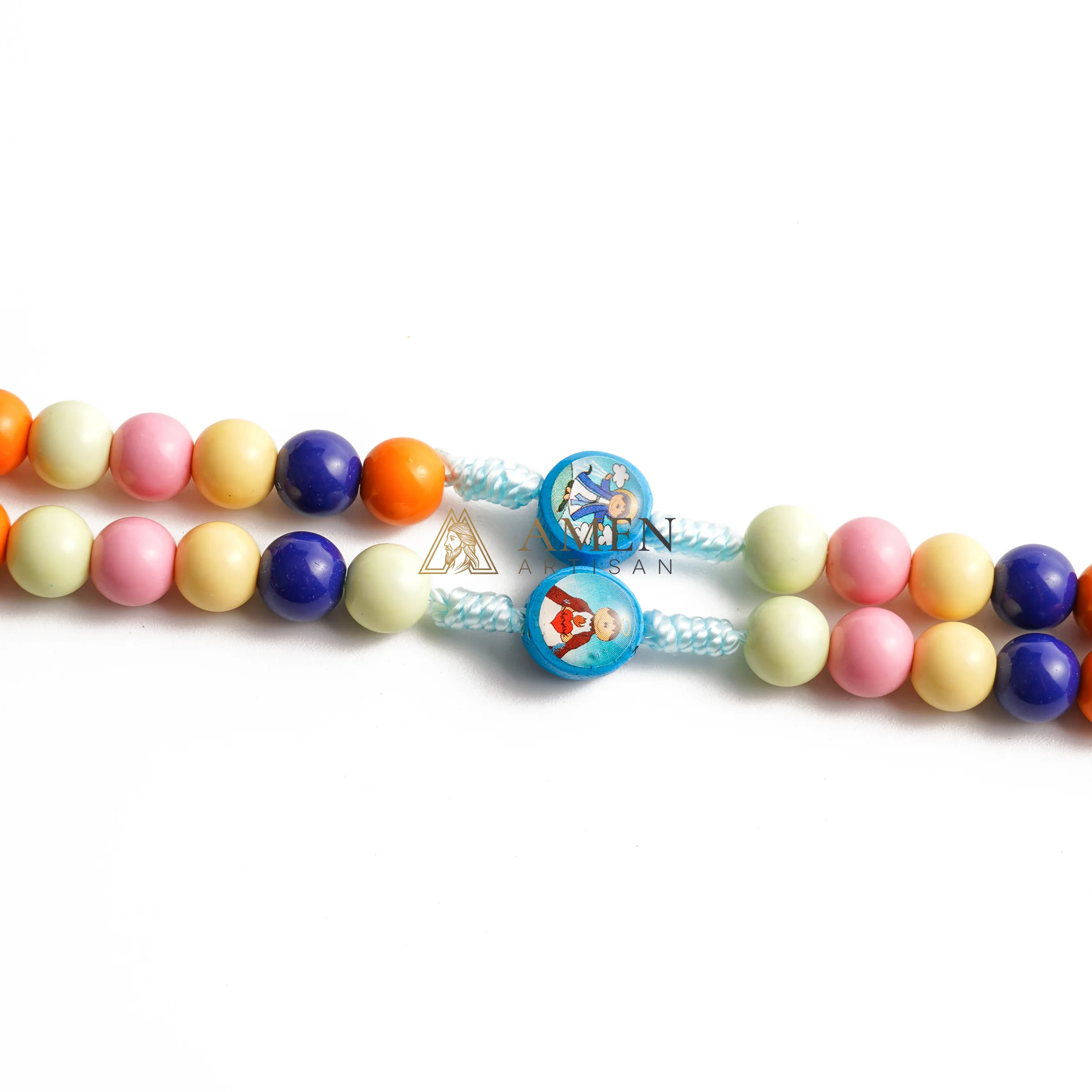 "My First Rosary" – Colorful Wooden Prayer Beads for Children - Perfect Religious Gift from Grandparents - Image 4