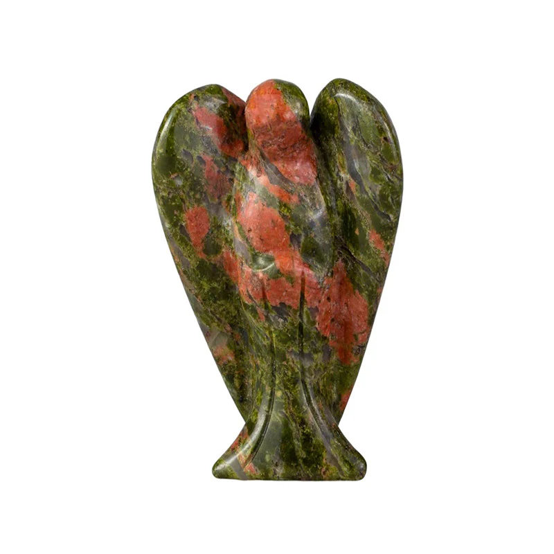 Natural Crystal Angel Figurine Gemstone Energy Keeper, Healing Guardian Decor Amen Artisan - Image 21