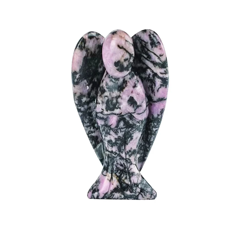 Natural Crystal Angel Figurine Gemstone Energy Keeper, Healing Guardian Decor Amen Artisan - Image 25