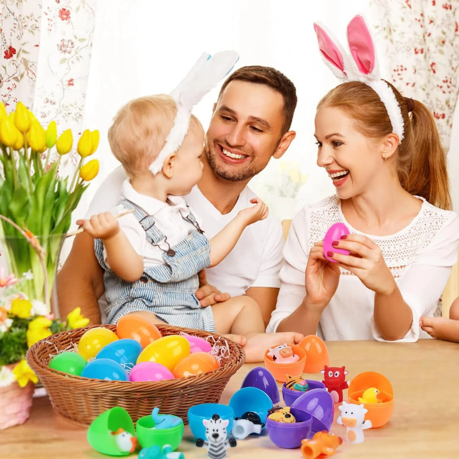 Prefilled Easter Eggs with Animal Finger Puppets Easter Egg Gift Set Amen Artisan - Image 3