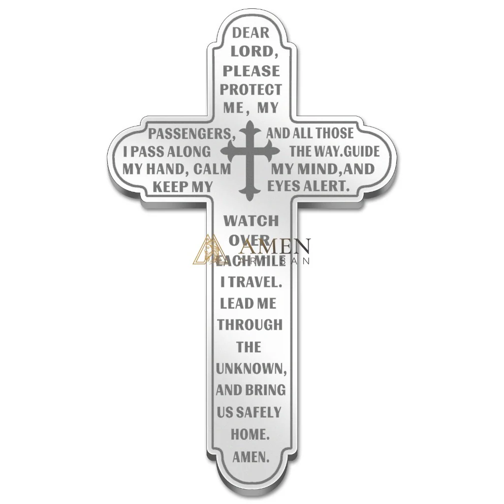 Protective Cross Car Visor Clip Amen Artisan - Image 9