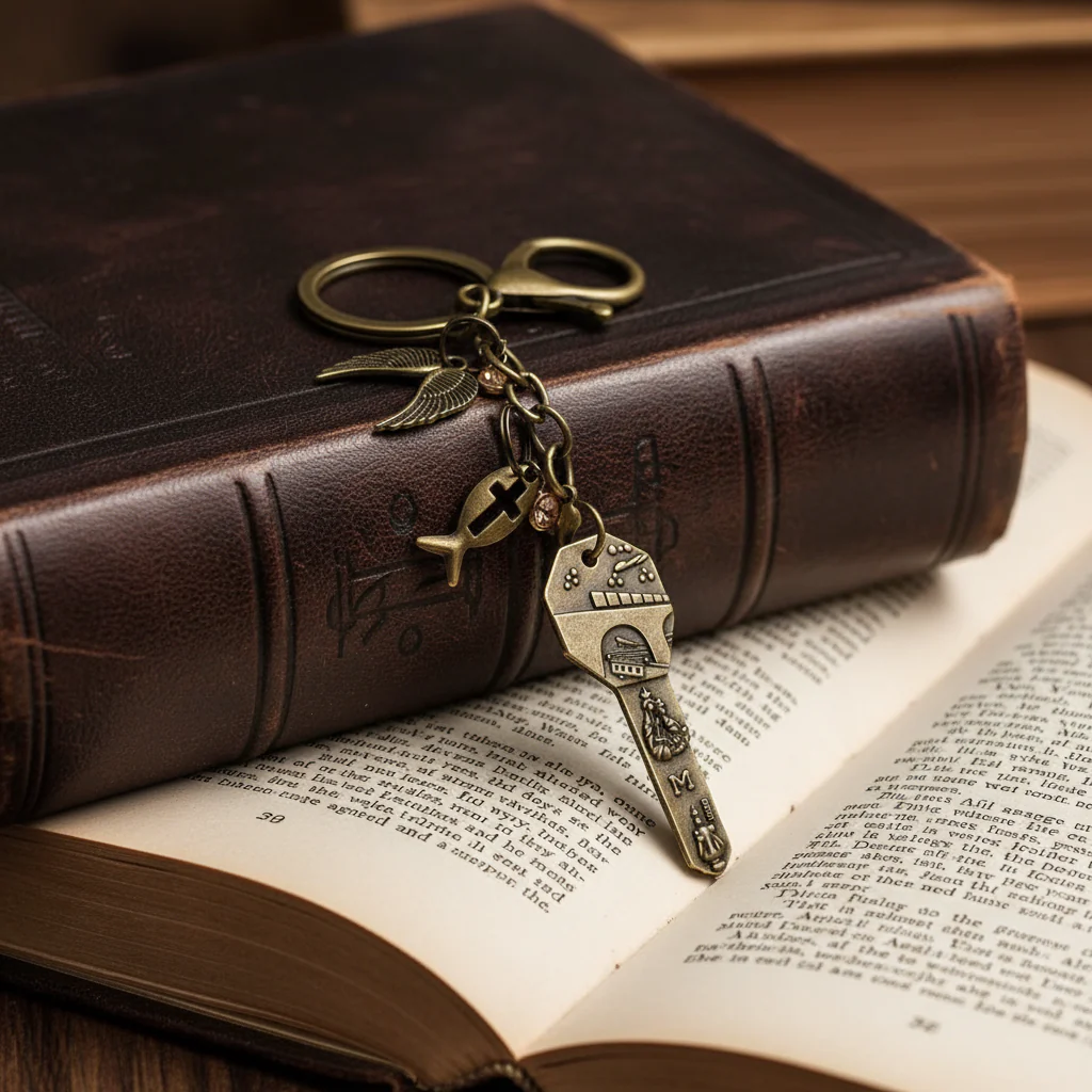 Remember Me Birthstone Saint Keychain Ornament - Image 3