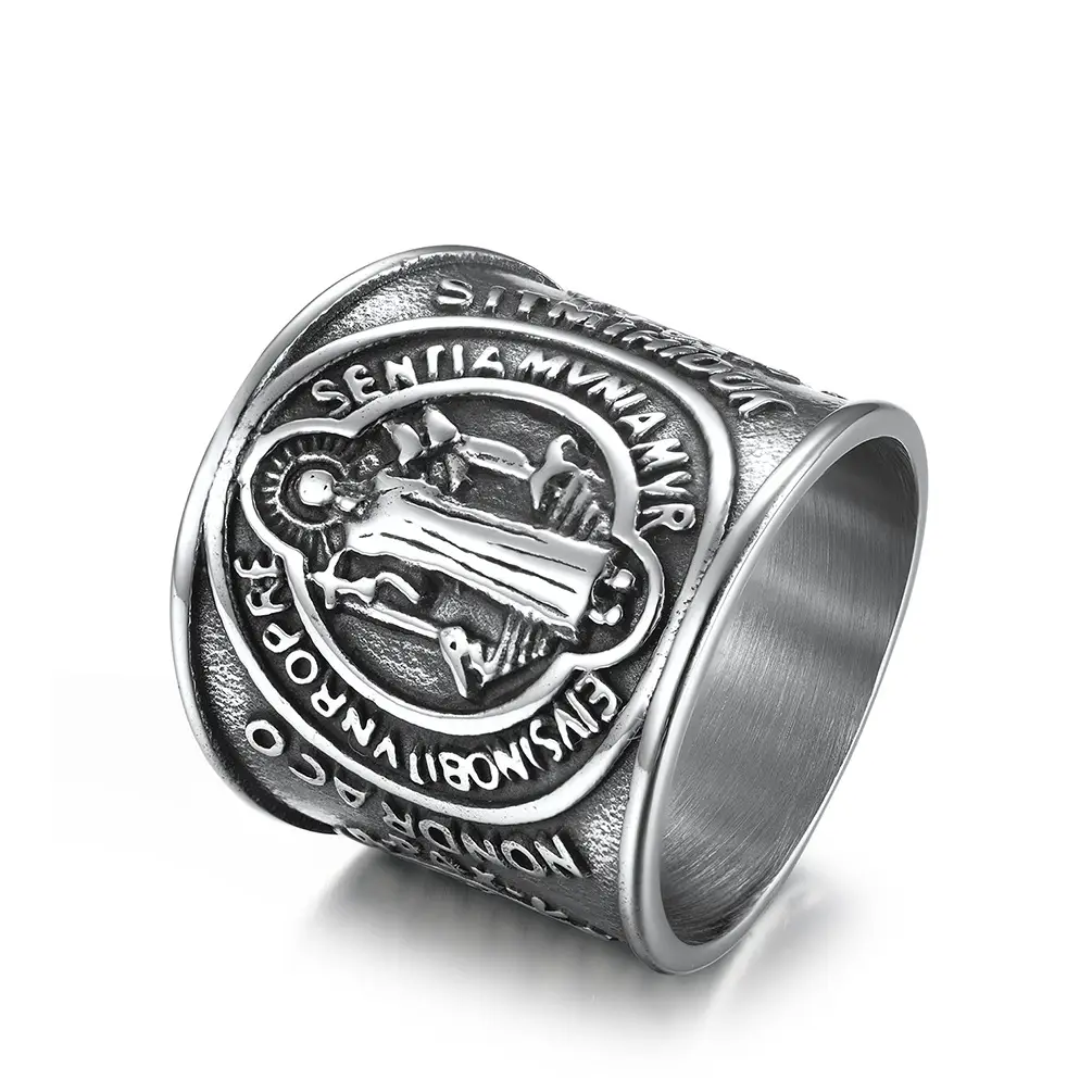 Saint Benedict Image Ring Amen Artisan - Image 11