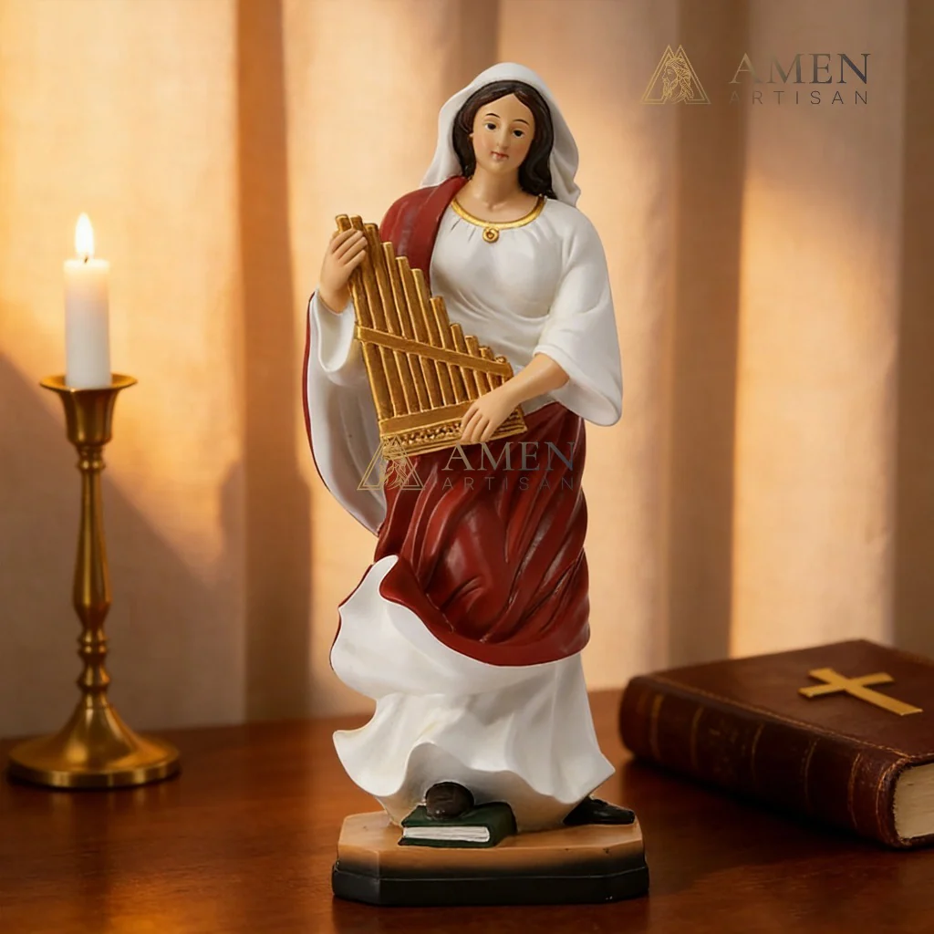Saint Cecilia Statue Amen Artisan - Image 4