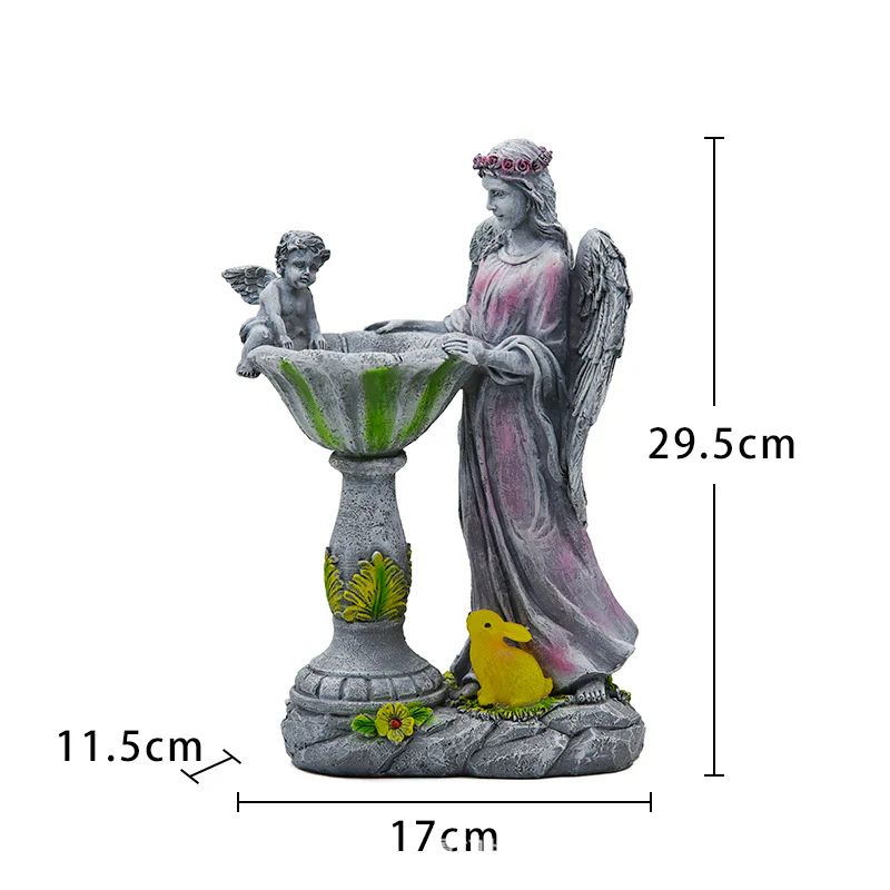 Solar Flower Fairy & Angel Garden Sculpture | Outdoor Patio Light Decor, Enchanted LED Ornament - Image 6
