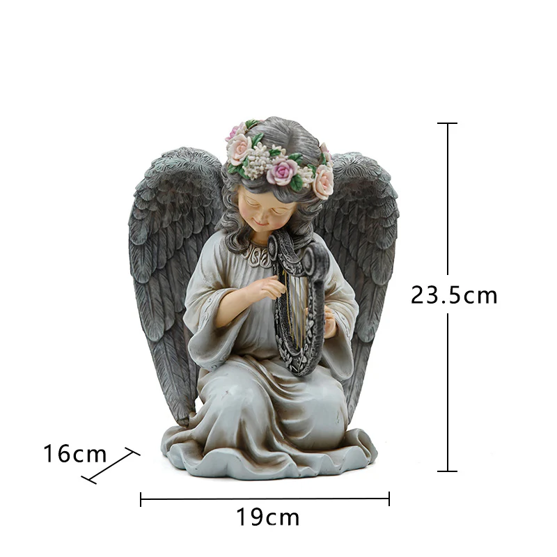 Solar Flower Fairy & Angel Garden Sculpture | Outdoor Patio Light Decor, Enchanted LED Ornament - Image 7