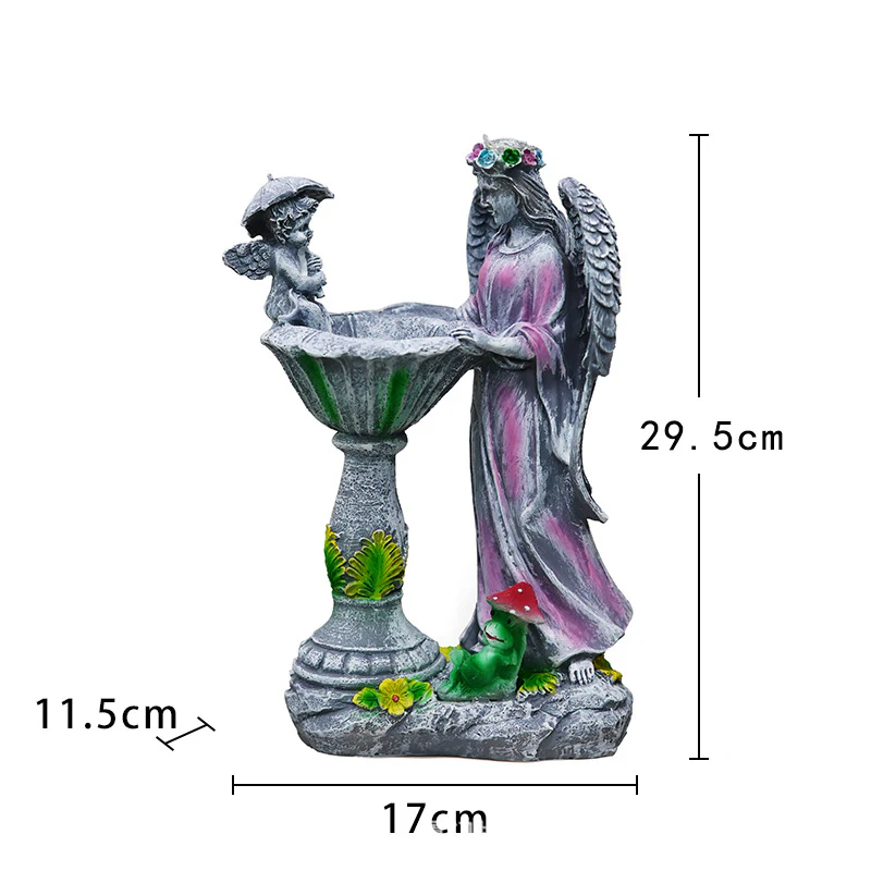 Solar Flower Fairy & Angel Garden Sculpture | Outdoor Patio Light Decor, Enchanted LED Ornament - Image 8
