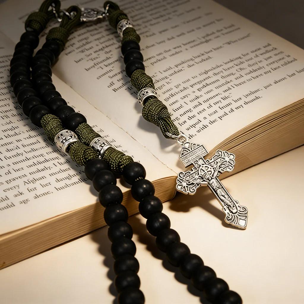 St. Michael Paracord Cross Bracelet – Guardian of Courage Amen Artisan - Image 3